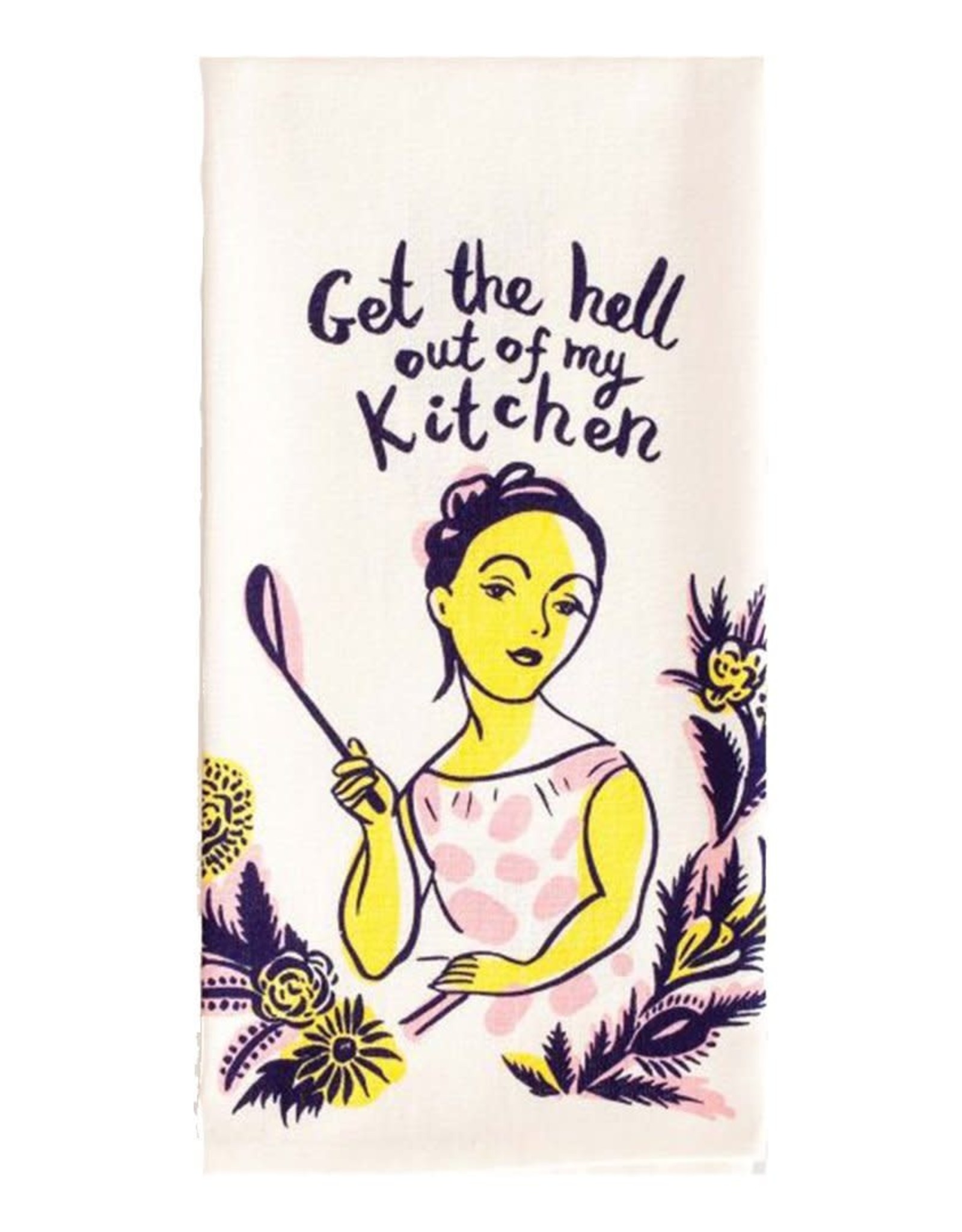 Blue Q Get The Hell Out Dish Towel