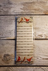 Posies n Such Cardinals and Chickadees - Magnetic List Pad
