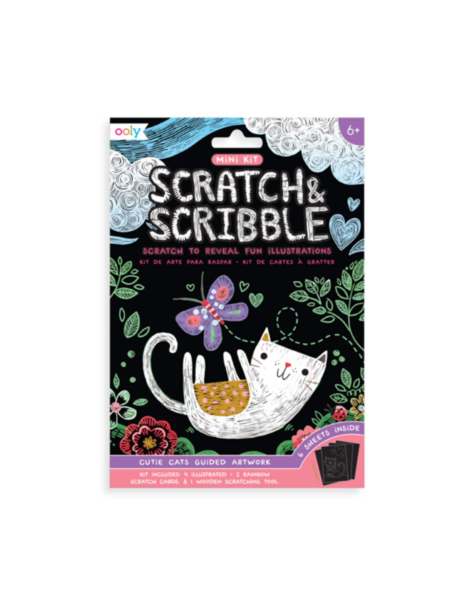 Ooly Mini Scratch & Scribble: Cutie Cats