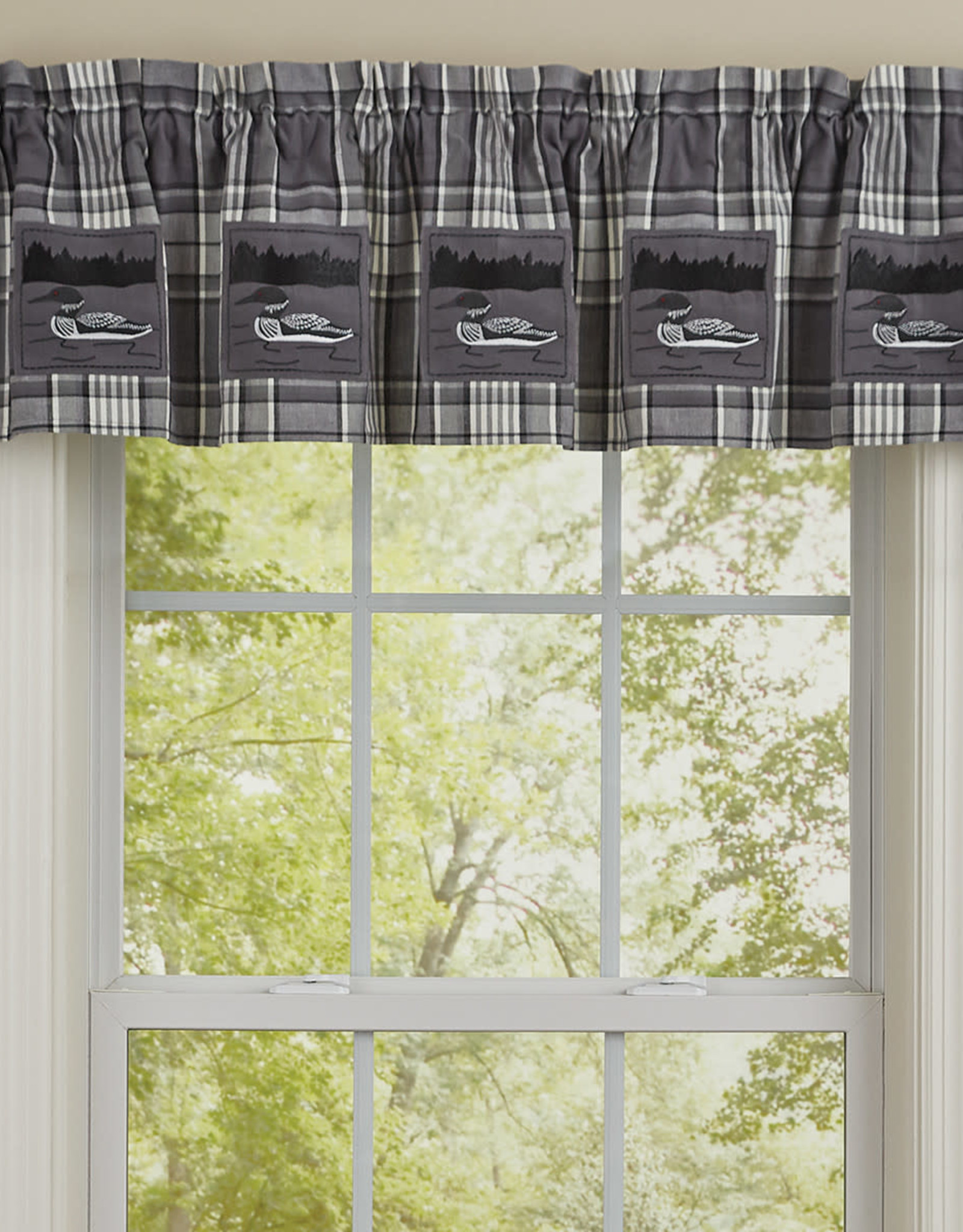 Park Designs Lined Valance - Gray Area Loon