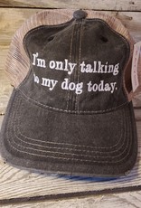 Katydid I'm Only Talking to My Dog Hat - Black