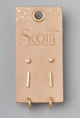 Scout Scarlett Stud Earring Trio- Gold