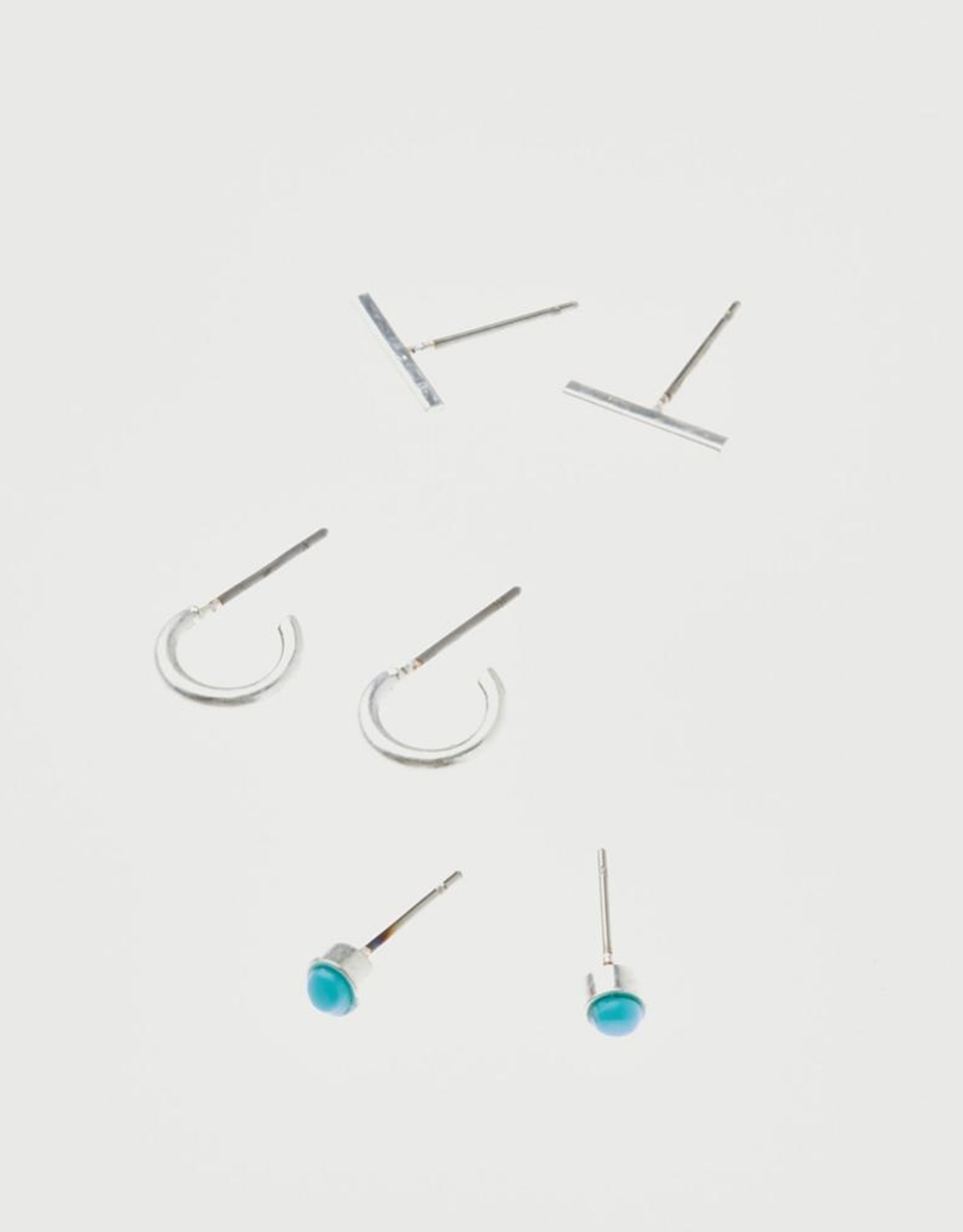Scout Scarlett Stud Earring Trio- Silver