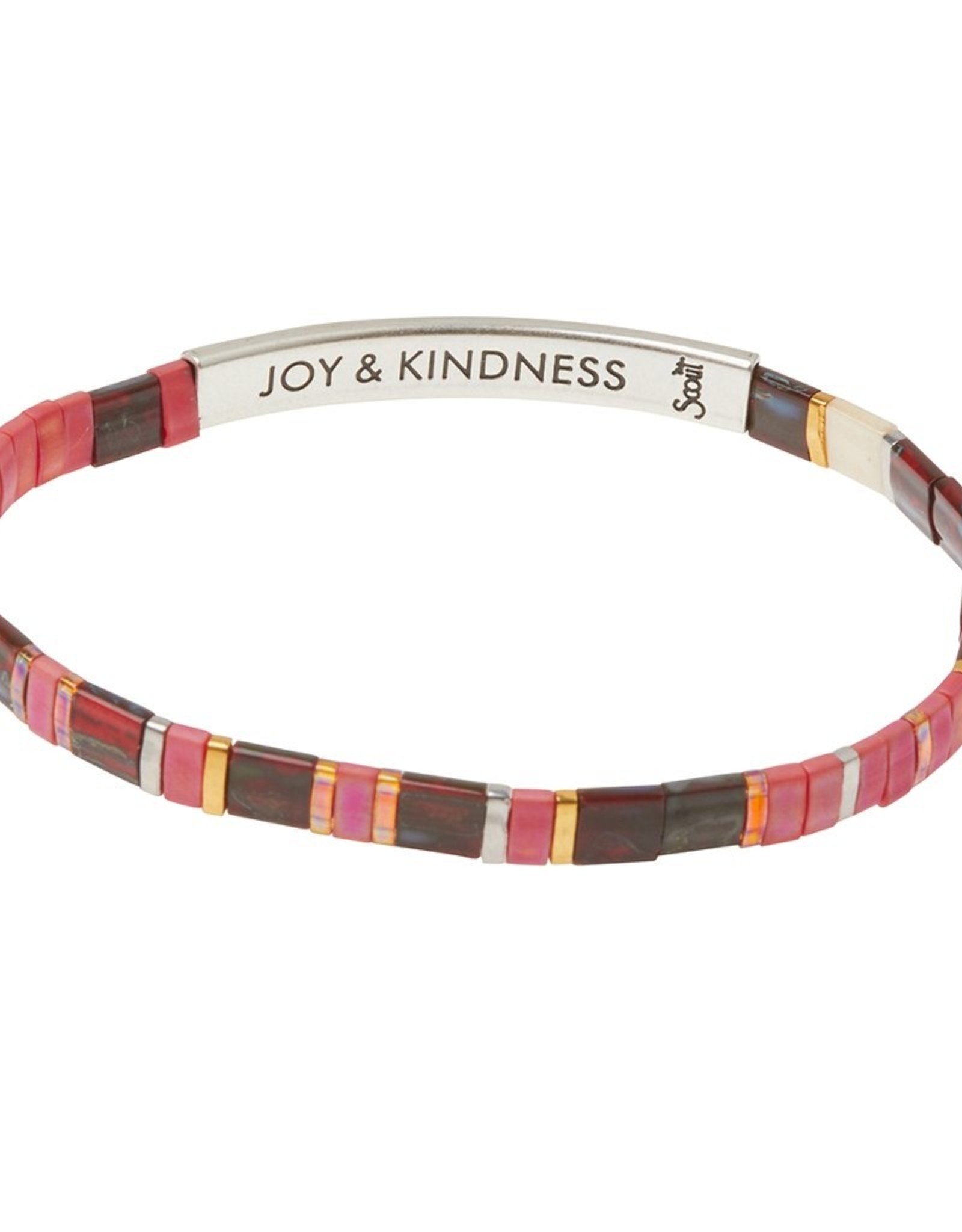 Scout Good Karma Miyuki Bracelet | Joy & Kindness - Mulberry/Silver