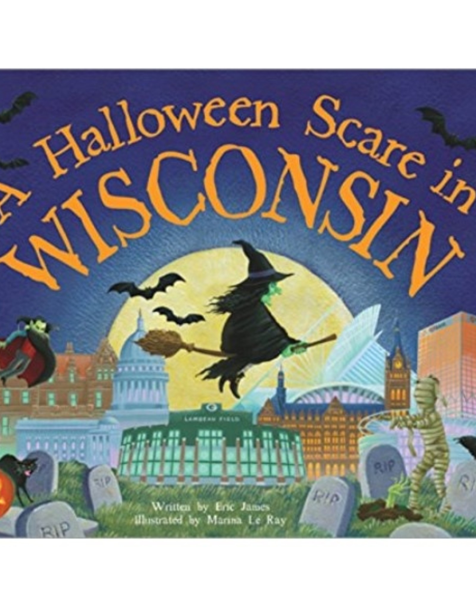 Sourcebooks A Halloween Scare in Wisconsin Hardcover Book