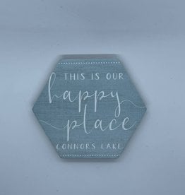 Sincere Surroundings SALE Happy Place Coaster - Connors Lake