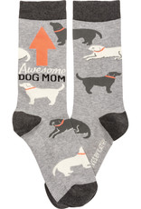 Primitives By Kathy Awesome Dog Mom Socks