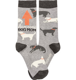 Primitives By Kathy Awesome Dog Mom Socks