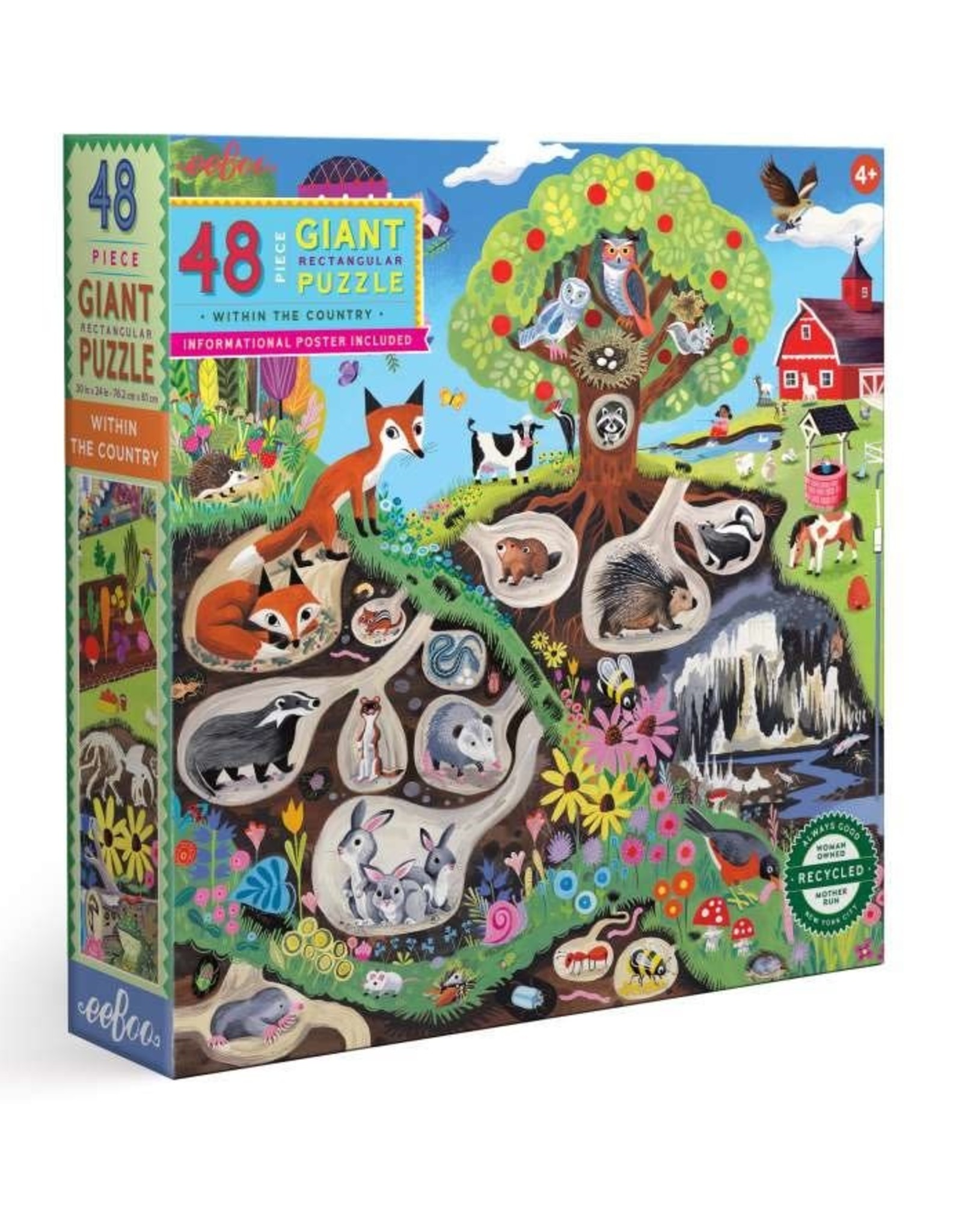 Eeboo Within the Country 48 Pc Giant Puzzle