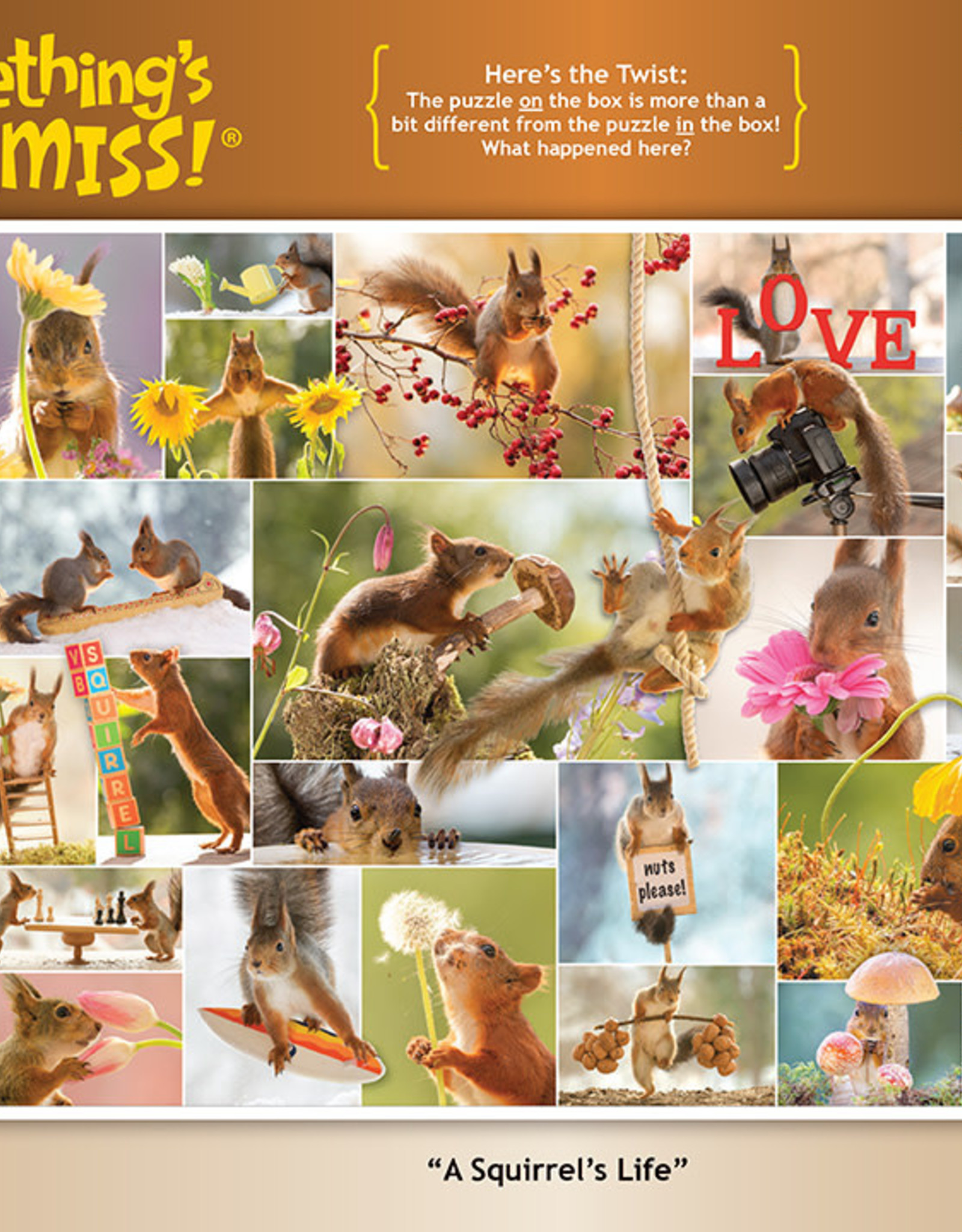 Something's Amiss A Squirrel's Life 500 Piece Puzzle Twist