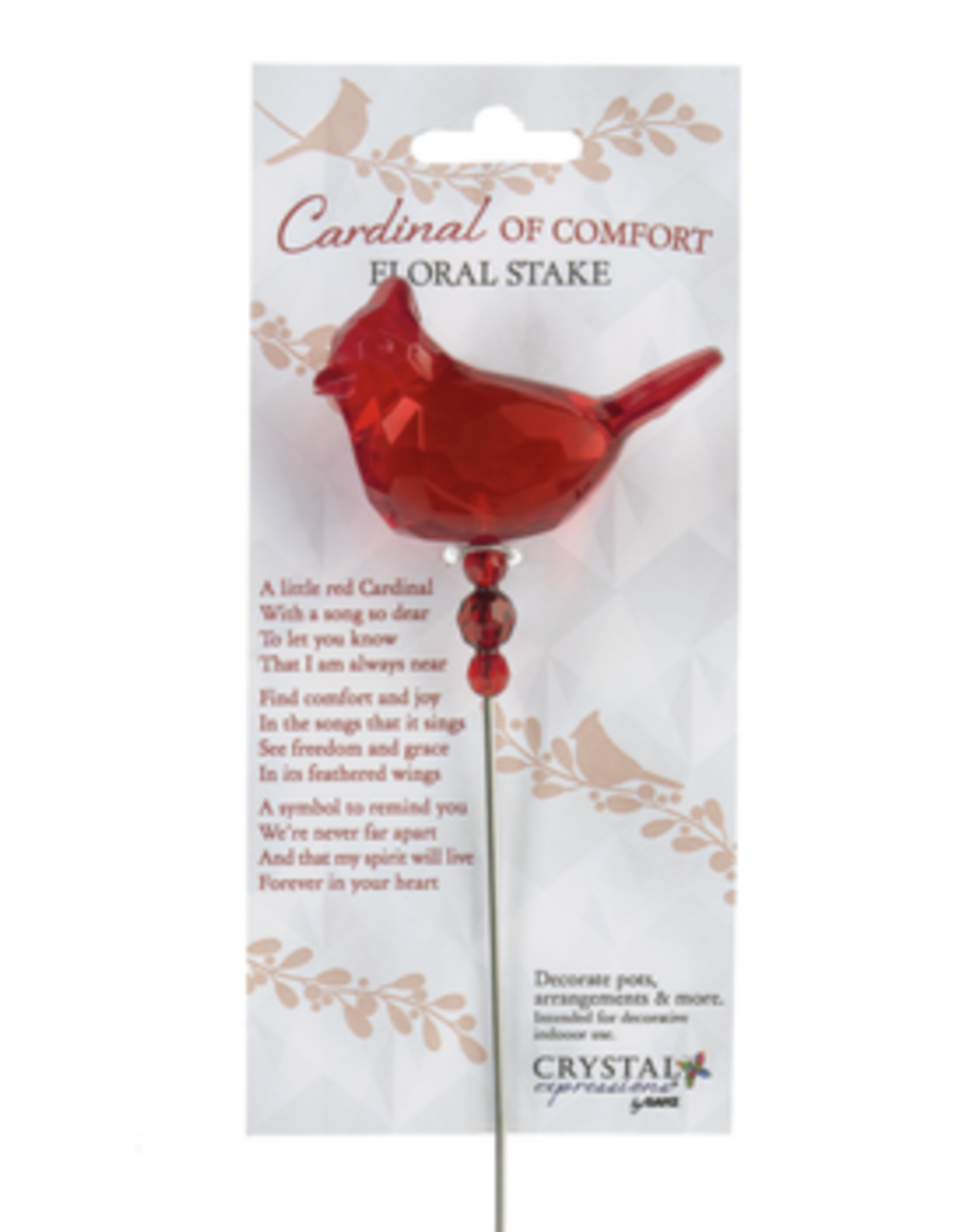 Ganz Cardinal of Comfort Floral Stake