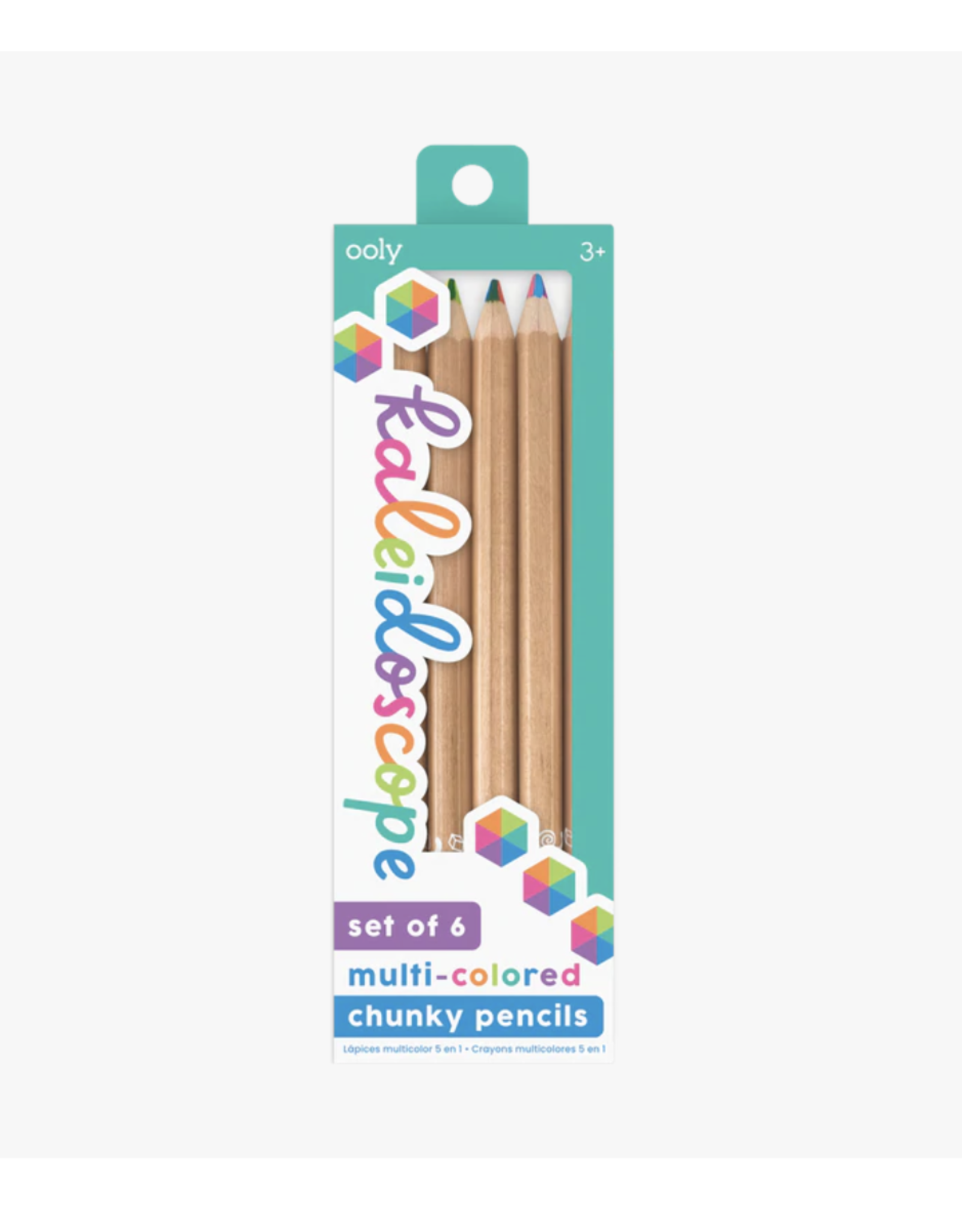Ooly Kaleidoscope Multi-Colored Pencils - Set of 6