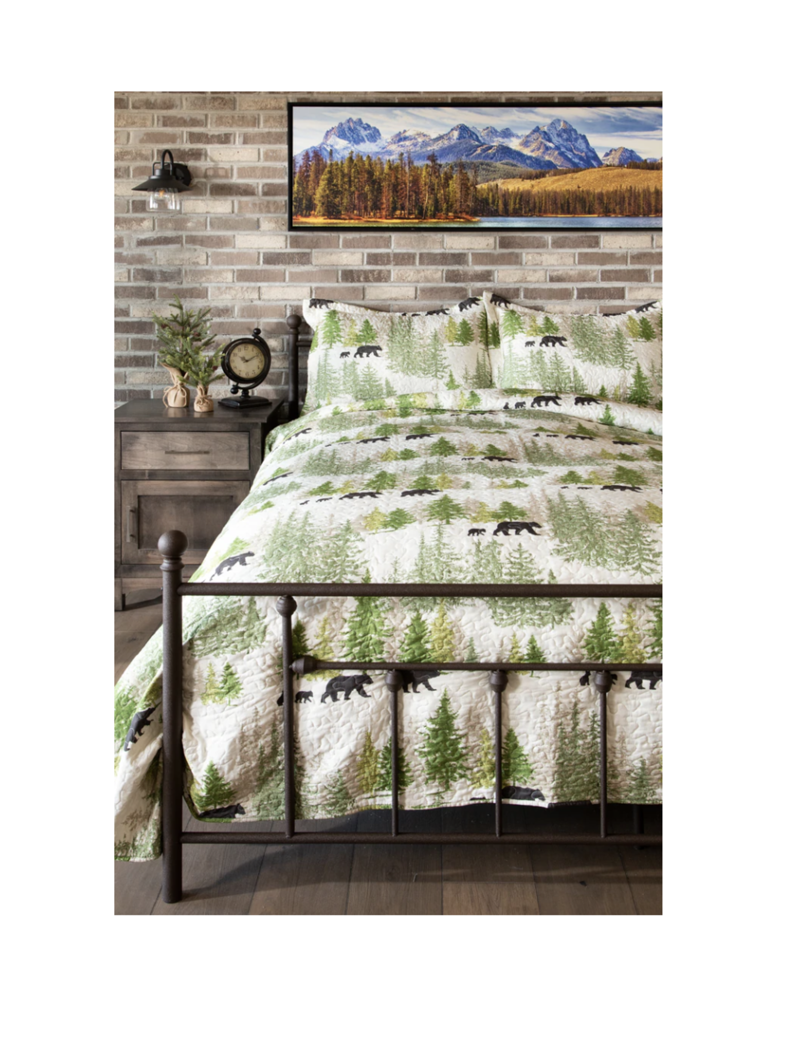Carstens Pine Wilderness Quilt Bed Set - King