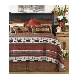 Carstens Cabin and Lodge Stripe Bed Set - Queen