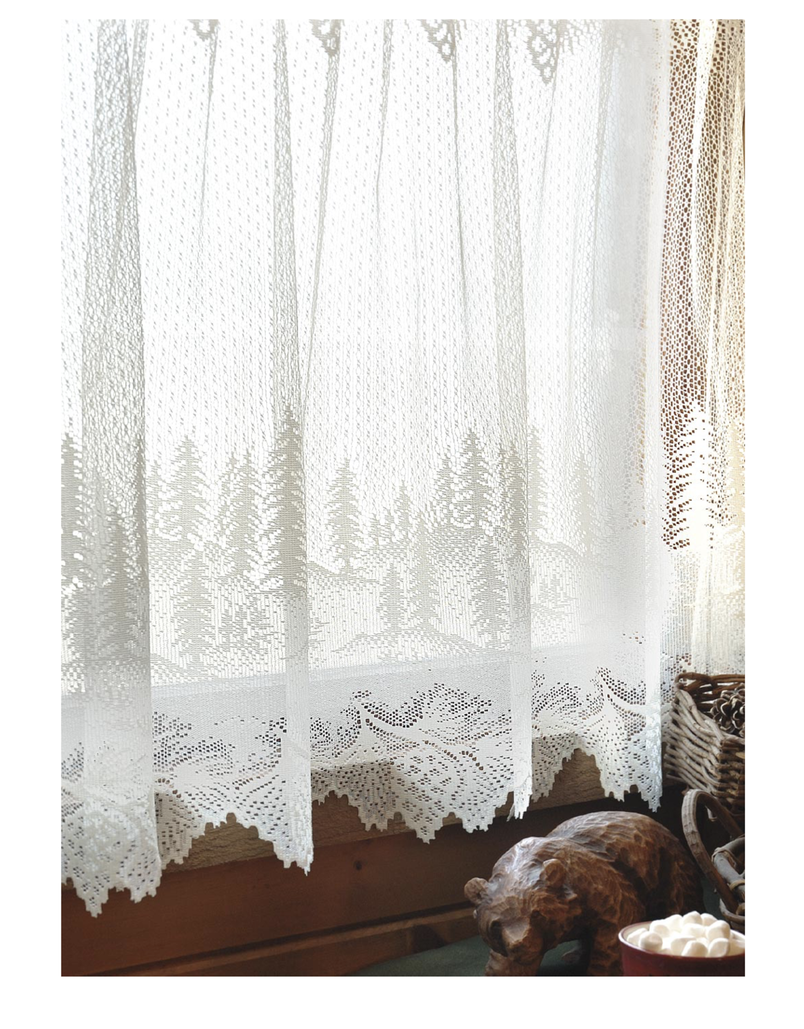 Heritage Lace Tier 30" - Pinecone/White