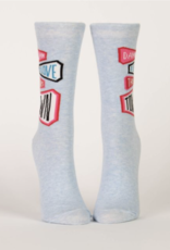 Blue Q SALE Damn I Love This Town Crew Socks