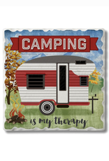 Highland Home Coaster - Camping is My Therapy