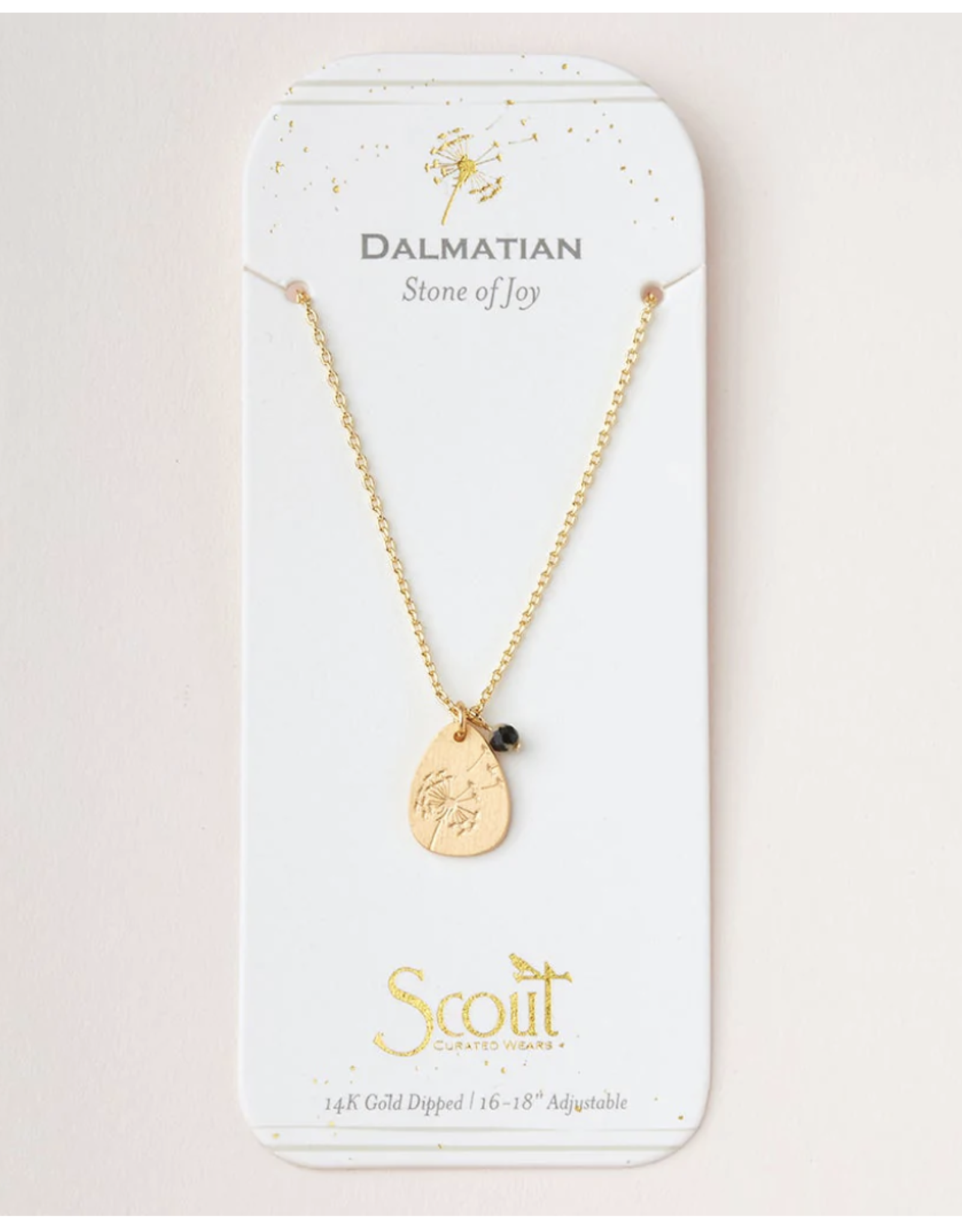 Scout Intention Charm Necklace - Dalmatian/Gold