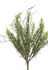 Meravic Spikey Grass Spray w/ Faux Twigs 18" - Dark Green