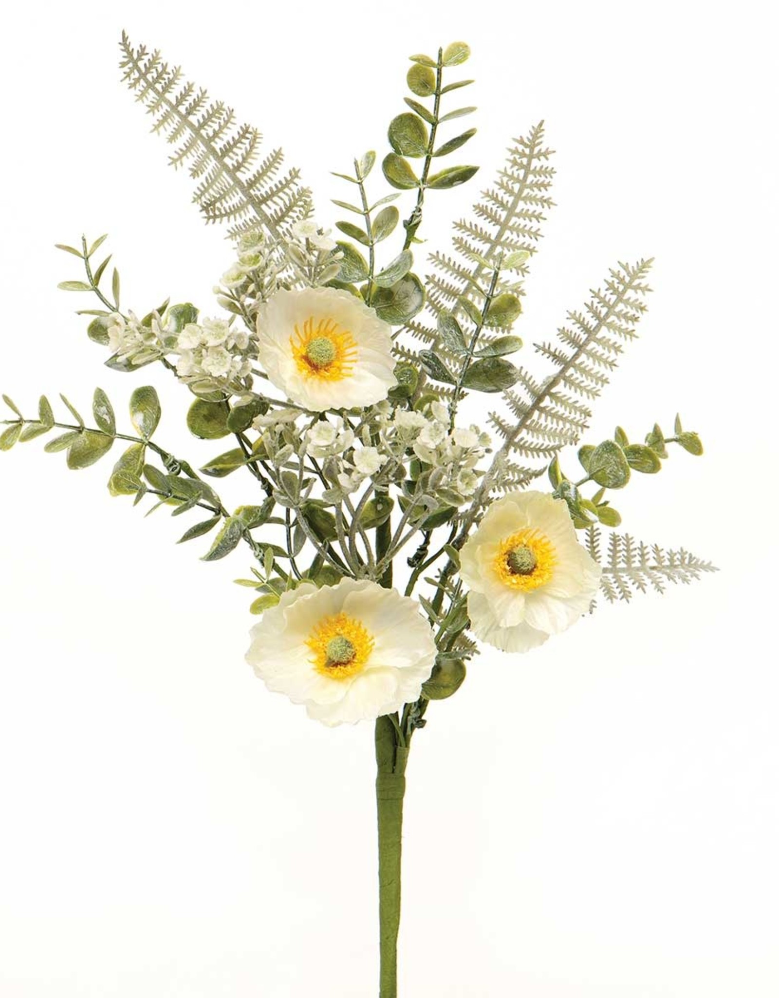 Meravic White Poppy Pik w/ Eucalyptus & Fern