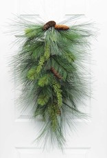 Meravic 30" Long Needle Pine Bough w/ Pinecones