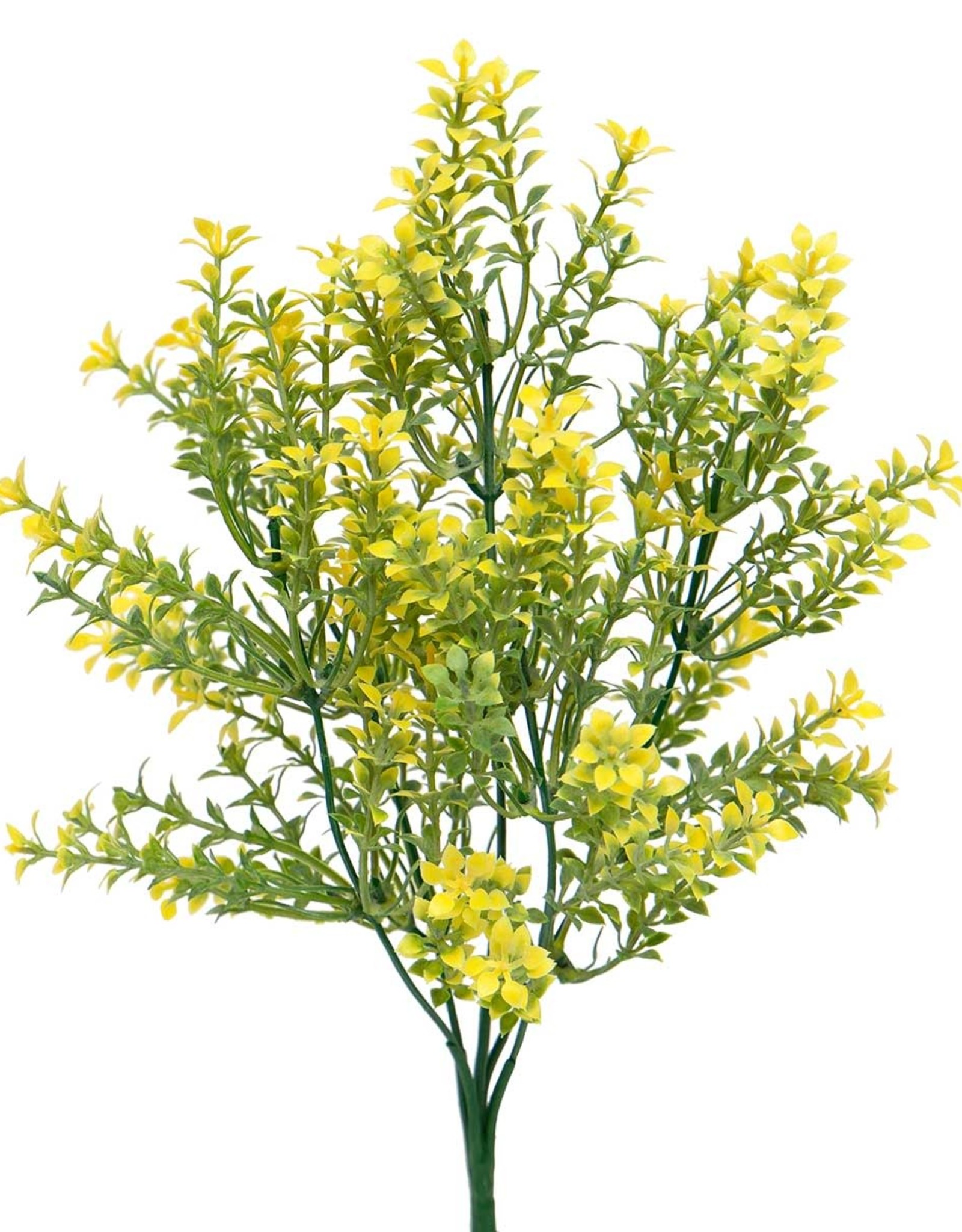 Meravic 13" Flowering Grass Bush - Yellow