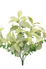 Meravic 14" Perennial Bush w/ Sage & Eucalyptus - Light Green
