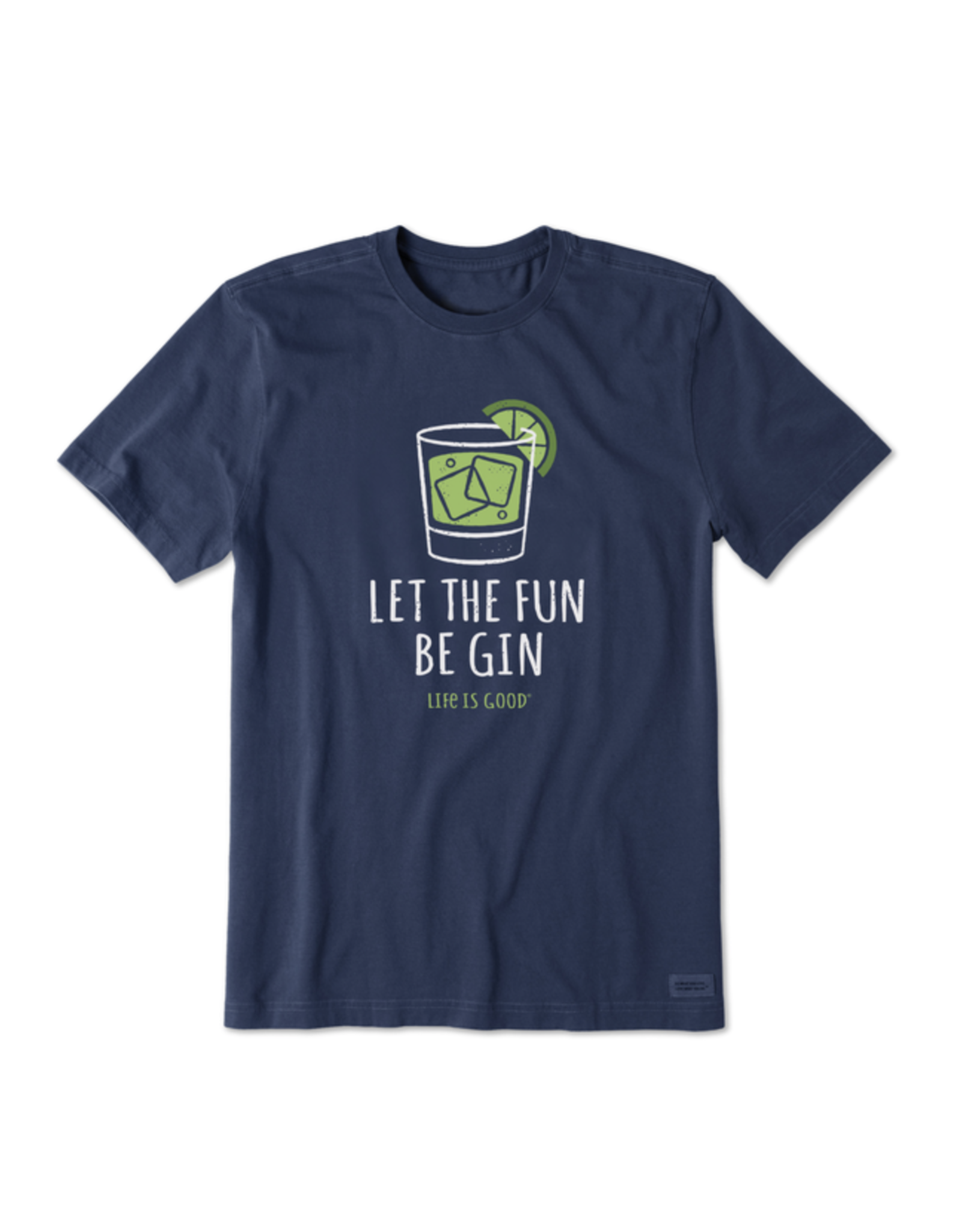 Life Is Good SALE Men's Let the Fun Be Gin Crusher-Lite Tee