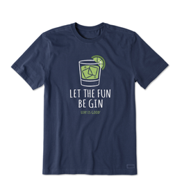 Life Is Good SALE Men's Let the Fun Be Gin Crusher-Lite Tee