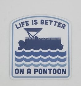 Sticker Northwest Life is Better Pontoon Sticker
