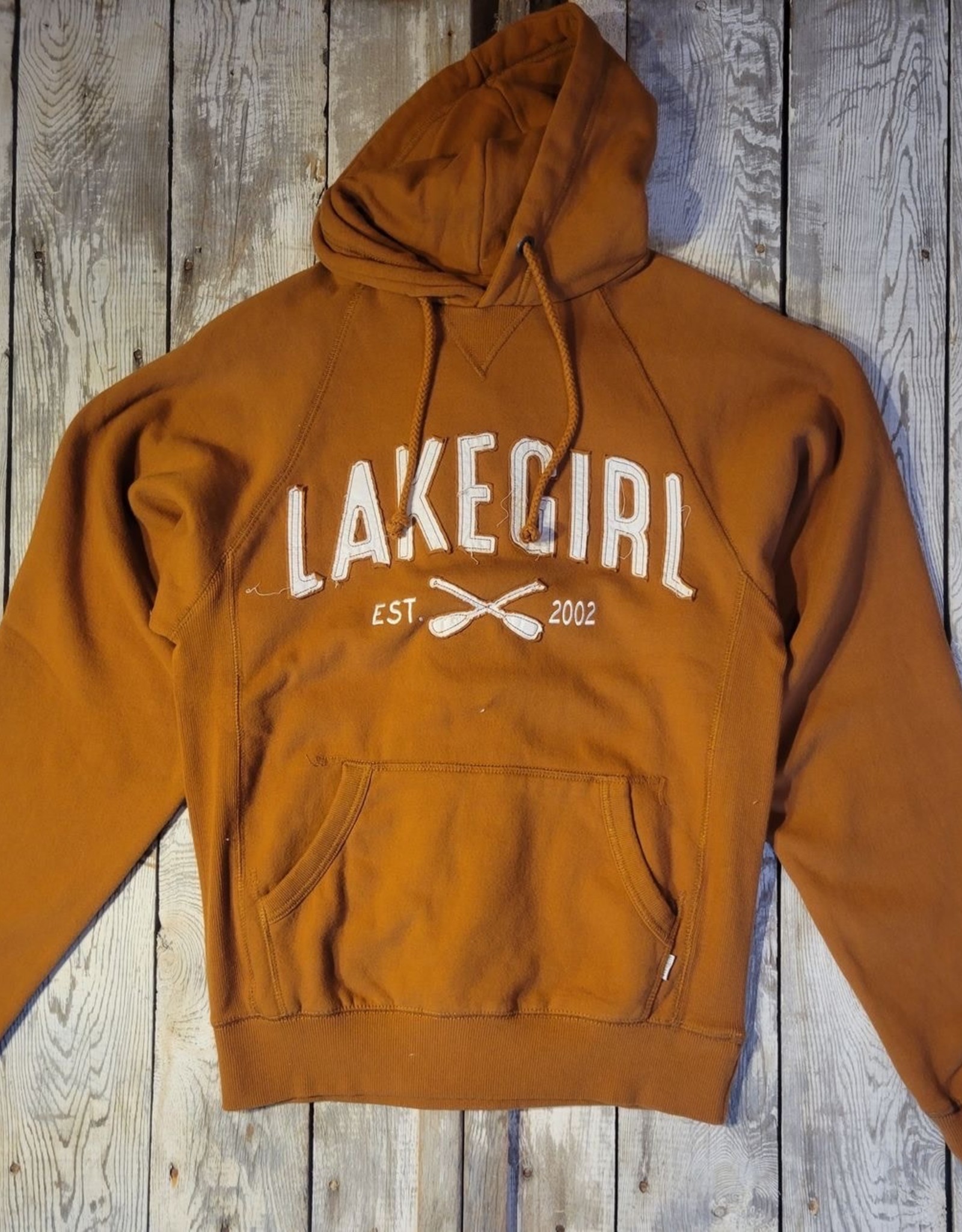 Lake Girl SALE Lakegirl Sanded Fleece Hooded Sweatshirt - Pumpkin