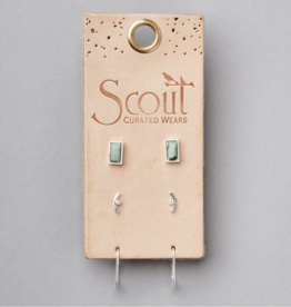 Scout Courtney Stud Earring Trio- Silver