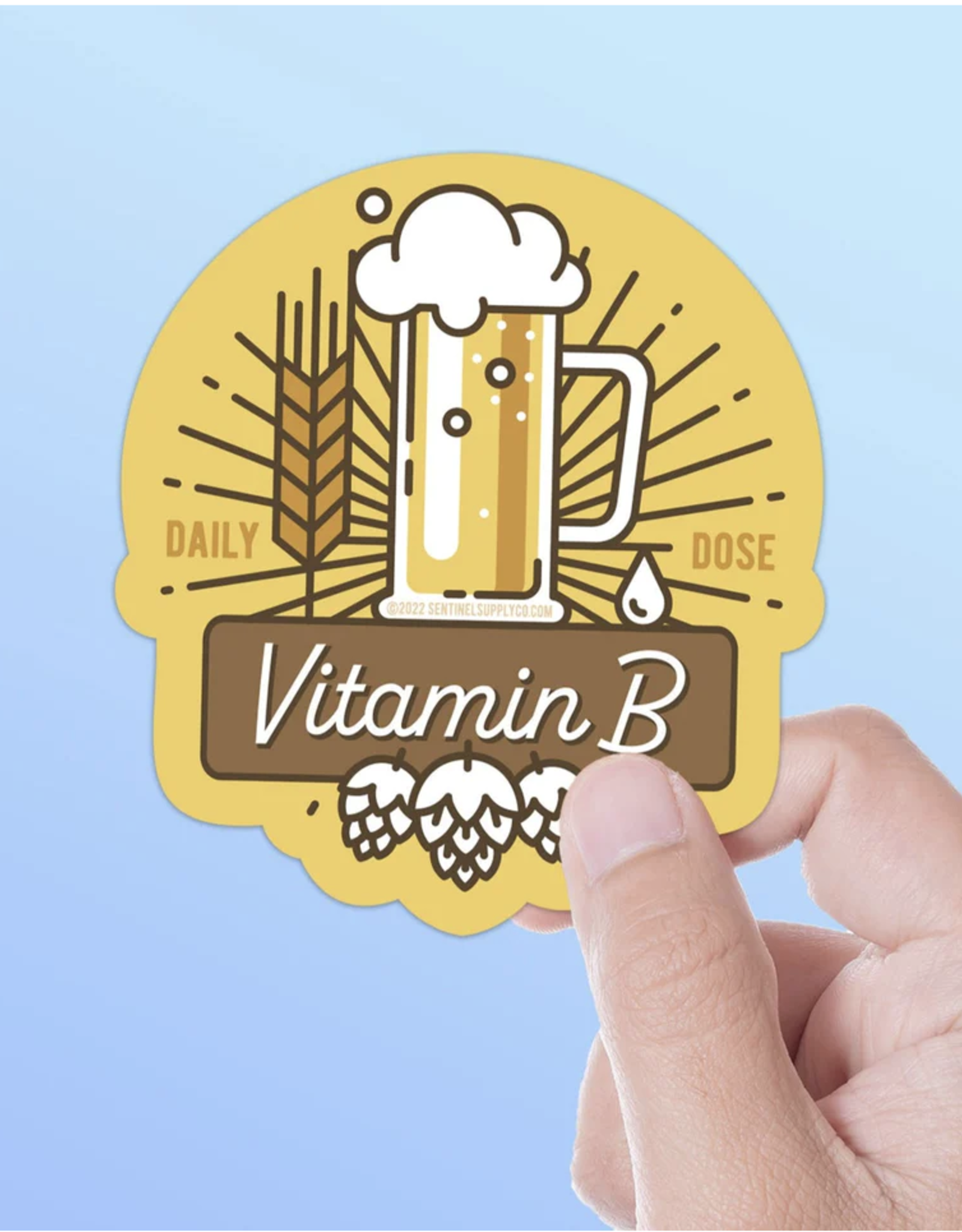 Sentinel Supply Vitamin B Beer Sticker