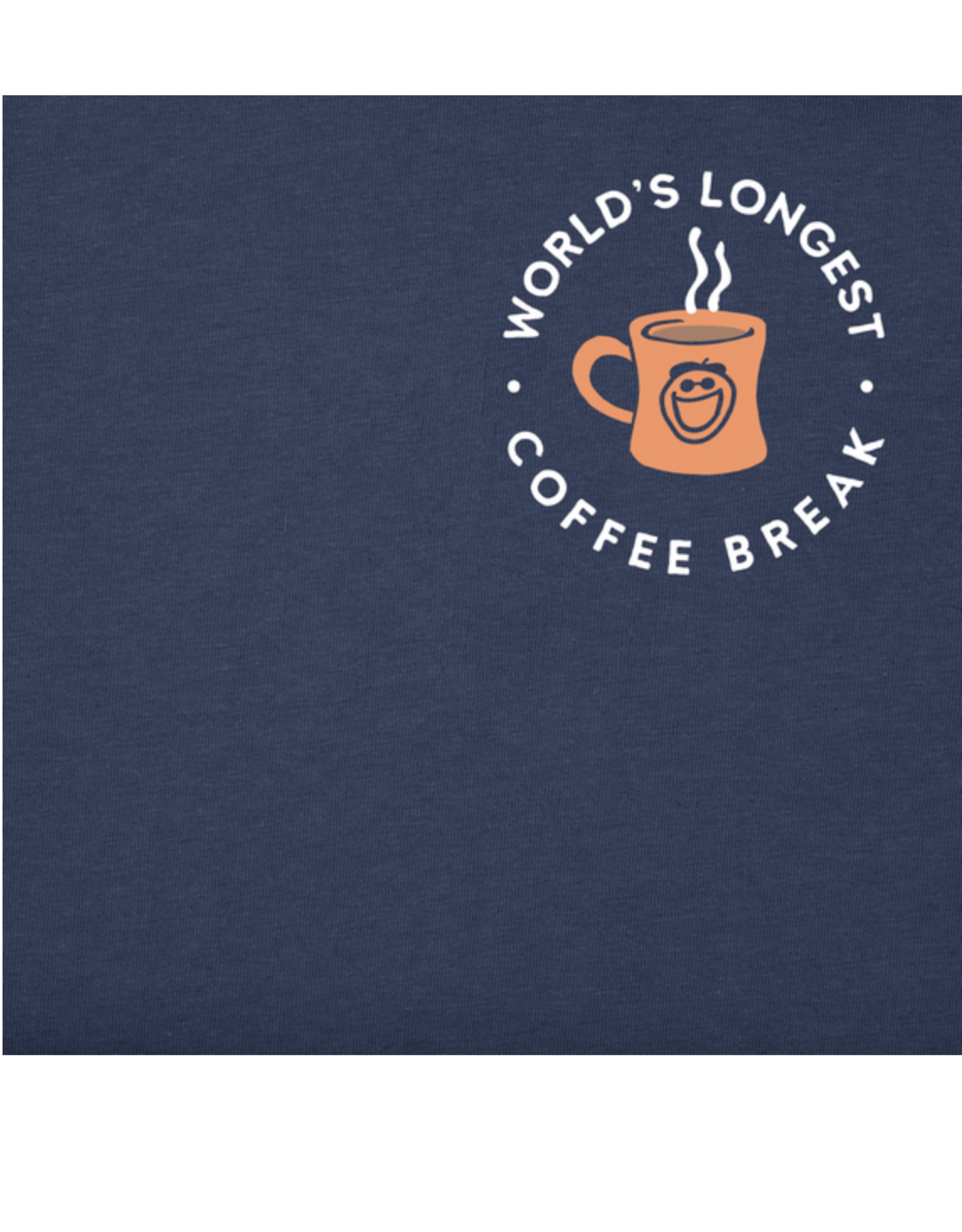 Life Is Good Men's Worlds Longest Coffee Break Crusher Tee