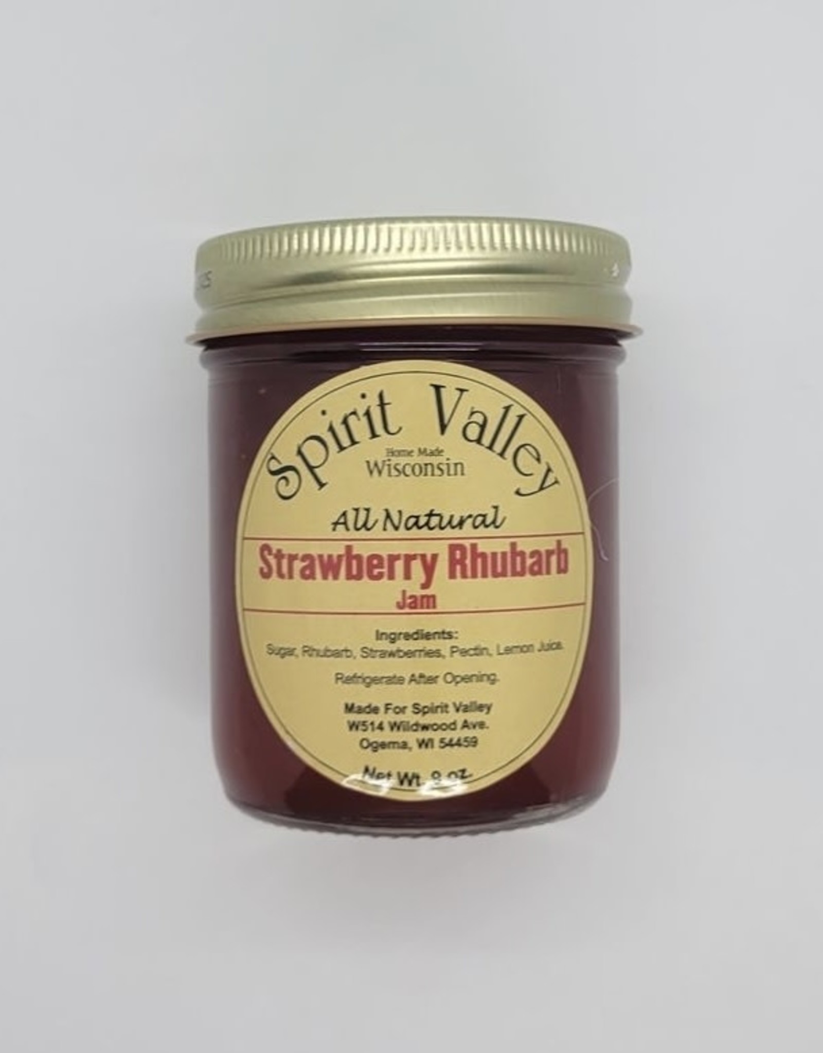 Spirit Valley Strawberry Rhubarb Jam