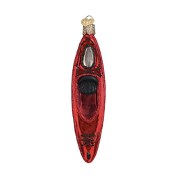 Old World Christmas SALE Red Kayak Ornament