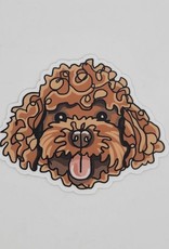 Big Moods Stickers Goldendoodle Dog Sticker