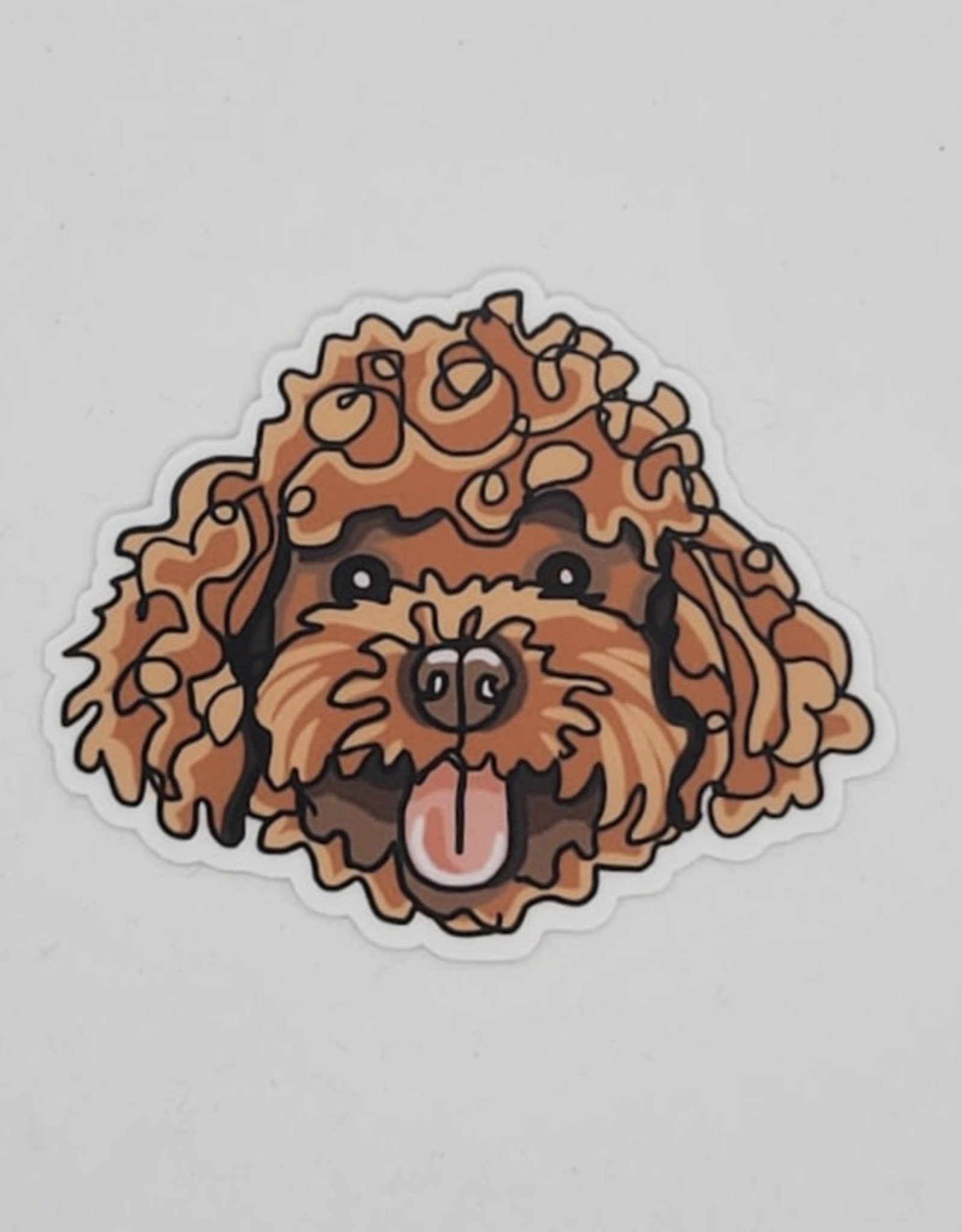 Big Moods Stickers Goldendoodle Dog Sticker