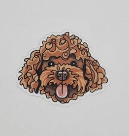 Big Moods Stickers Goldendoodle Dog Sticker