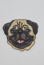Big Moods Stickers Pug Dog Sticker