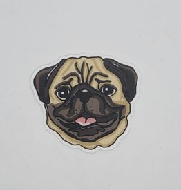 Big Moods Stickers Pug Dog Sticker