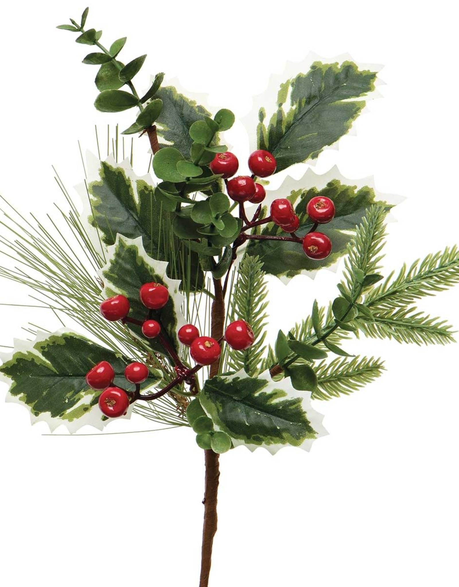 Meravic 13" Fresh Variegated HollyPik w/ Pine