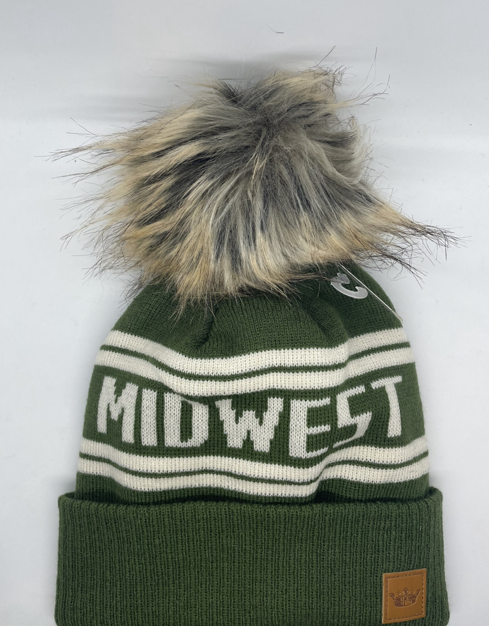 Panache SALE Olive & Ivory Midwest Pom Hat