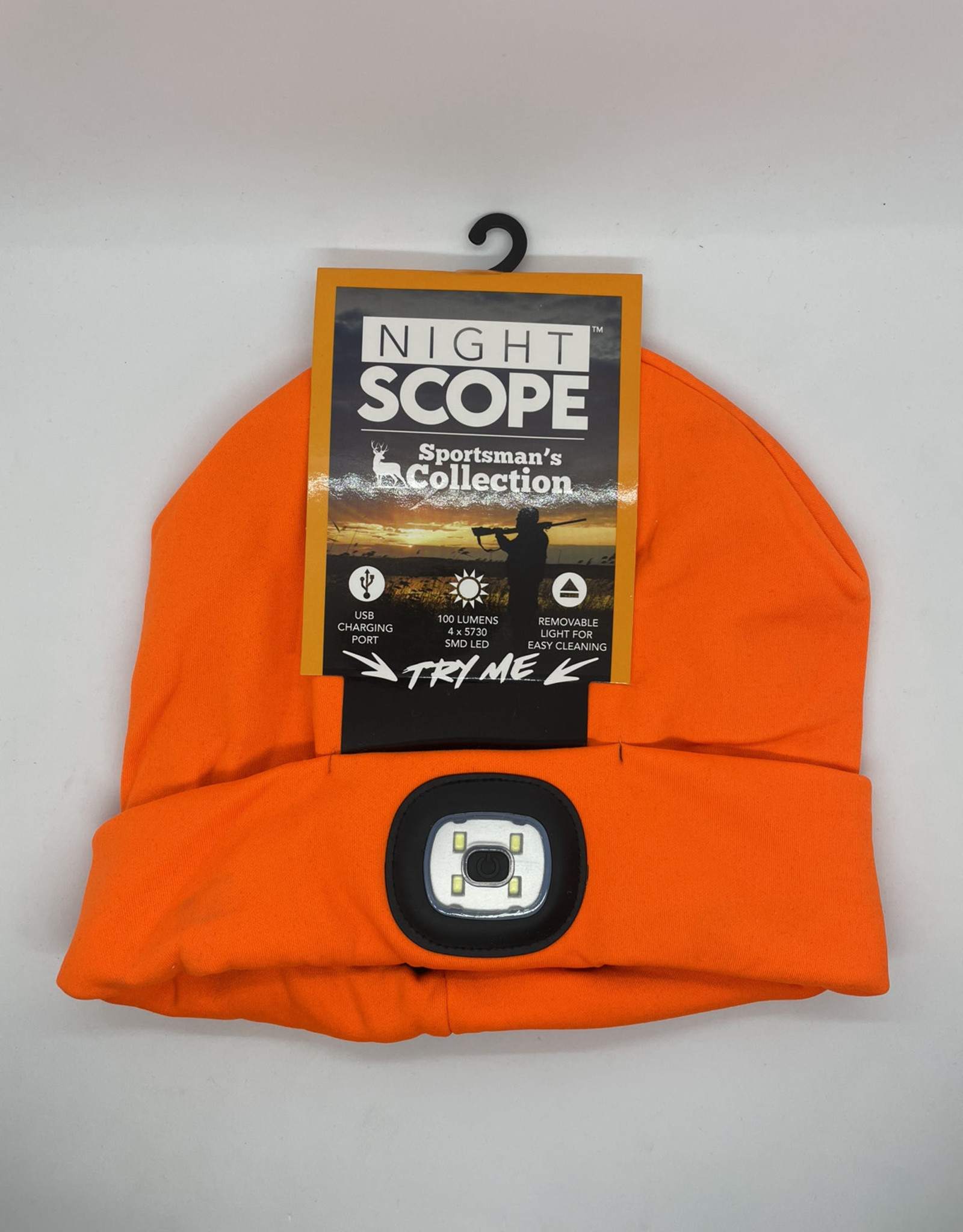 Night Scope Night Scope Brightside Rechargeable LED Beanie - Orange