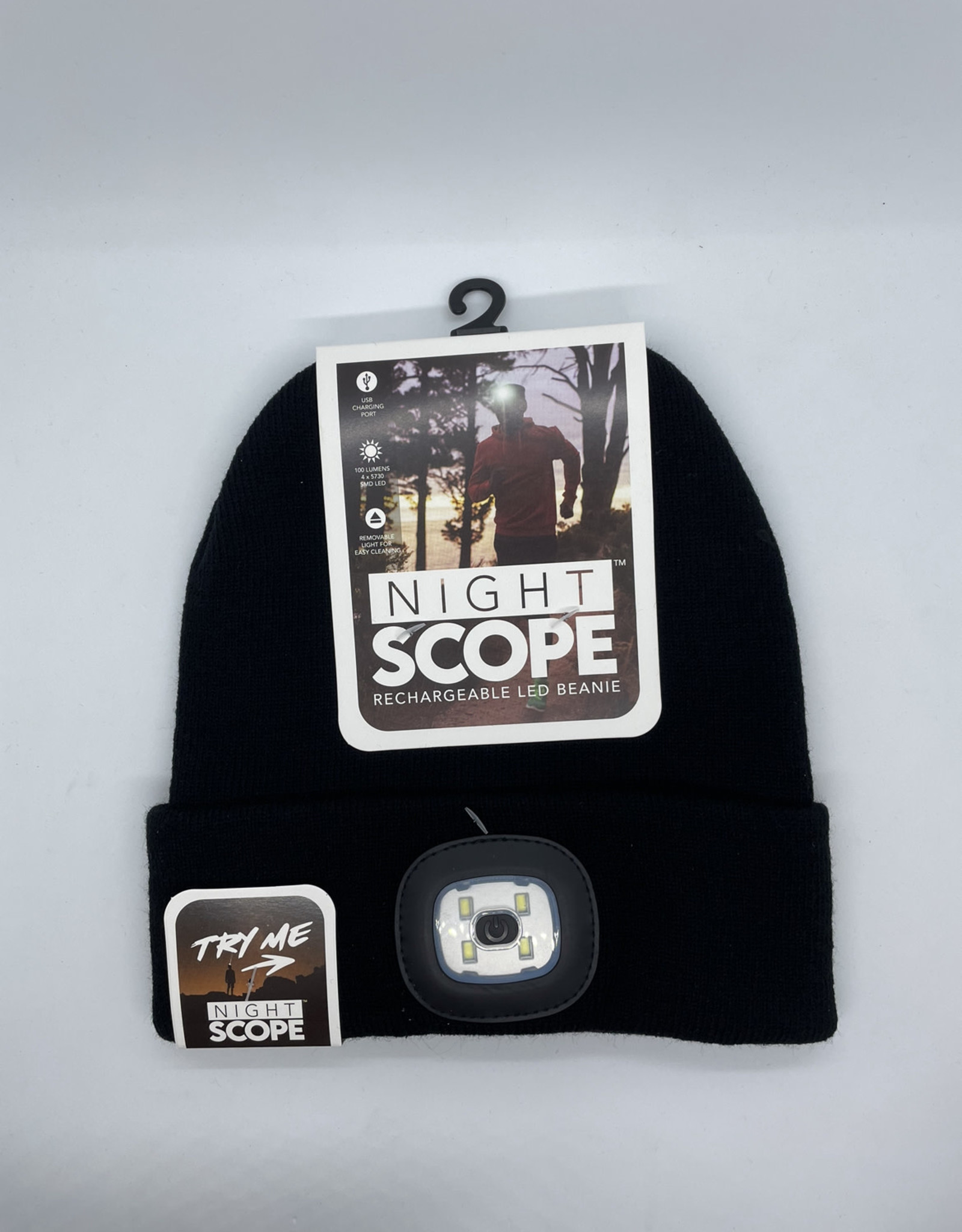 Night Scope Night Scope Brightside Rechargeable LED Beanie - Black