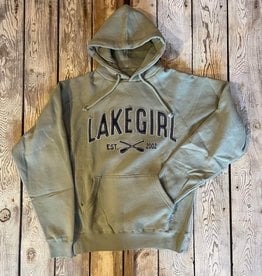 Lake Girl Lakegirl Sanded Fleece Hooded Sweatshirt - Agave