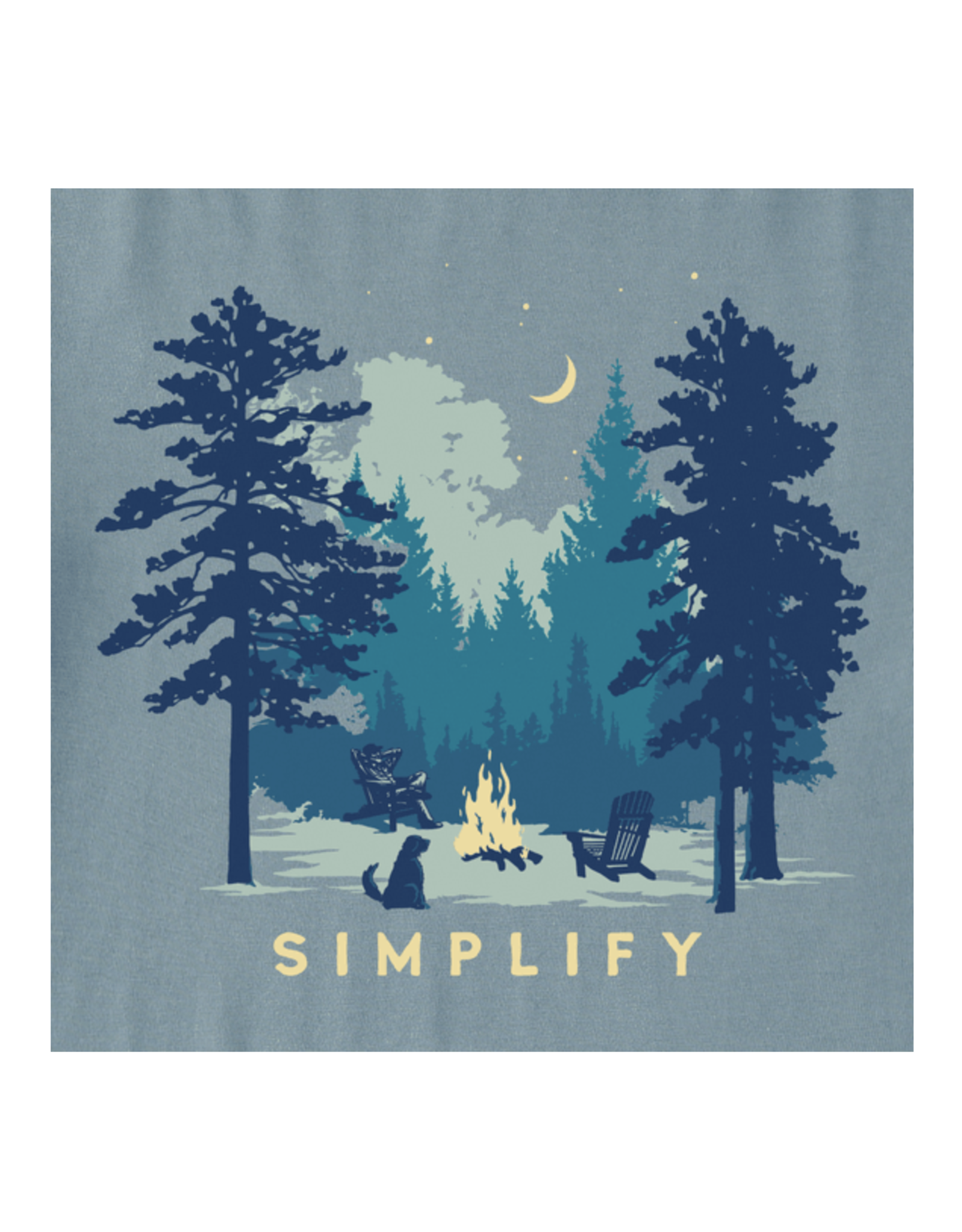 Life Is Good Men's Simplify Campfire Simply True Fleece Hoodie