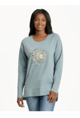 Life Is Good SALE Women's Moon Flower Crusher Flex Tunic