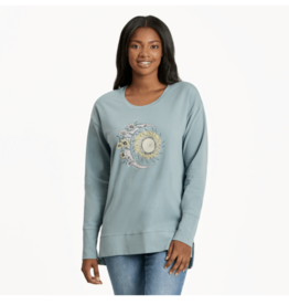 Life Is Good SALE Women's Moon Flower Crusher Flex Tunic