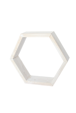Sincere Surroundings SALE Honeycomb Wood Shelf - Rustic Whitewash